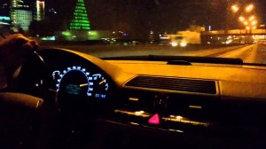 Create meme: night drive, driving a car at night, photo driving at night