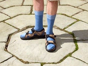Create meme: sandals, flip-flops with socks photo, socks and sandals