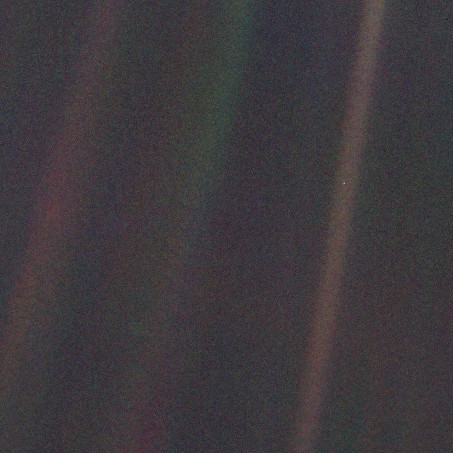 Create meme: Voyager 1 images, Pale blue dot Voyager, a pale blue dot