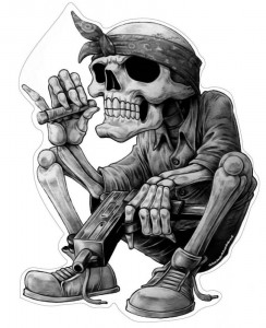Create meme: skull pattern, skeleton art, Chicano skull