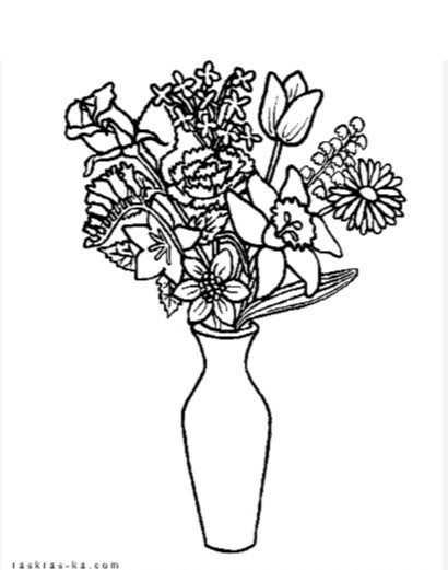 Create meme: bouquet of flowers coloring book, bouquet coloring book, coloring flowers in a vase