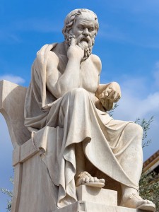 Create meme: the philosopher Socrates, statue of Socrates