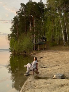 Create meme: the lake forest, lake of the woods, lake forest Leningrad oblast