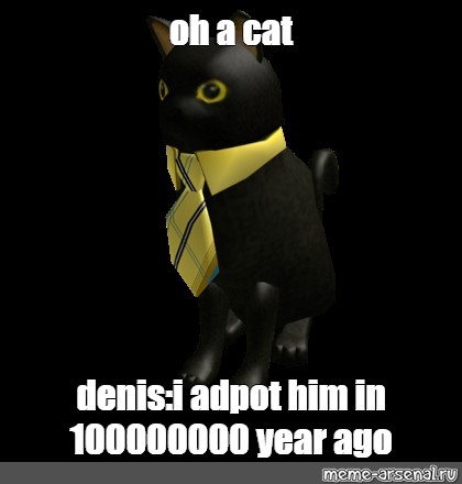 Create meme "black cat roblox, get a cat, cat" - Pictures - Meme