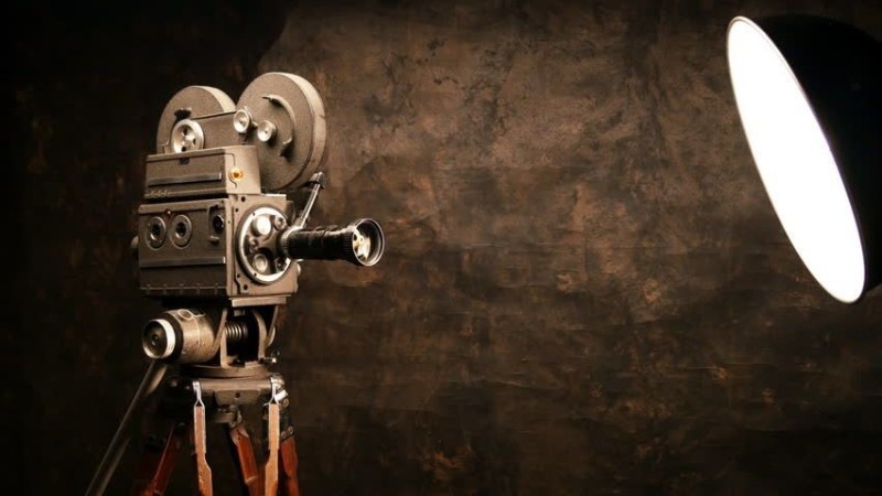 Create meme: vintage movie camera, an old movie camera, cinema