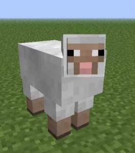 Create meme: sheep from minecraft, sheep minecraft