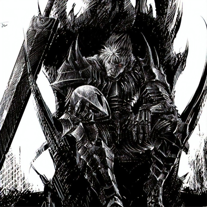 Create meme: Berserker, berserk manga, gats berserk manga