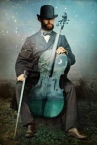 Создать мем: бородатый скрипач, виолончелисты, скрипка
