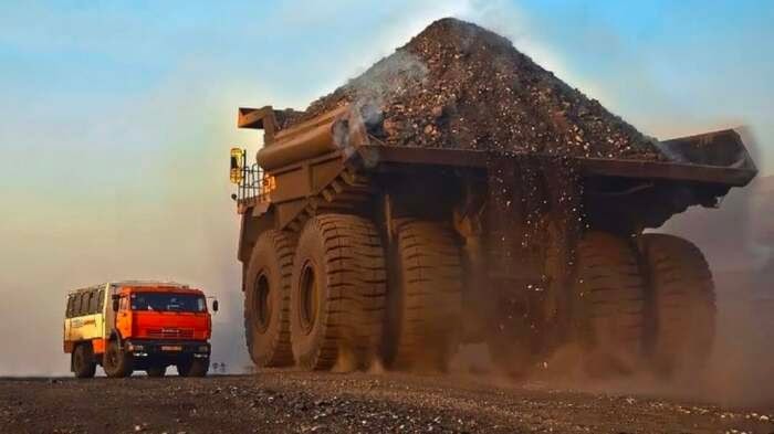 Create meme: belaz dump truck, belaz car, mining truck