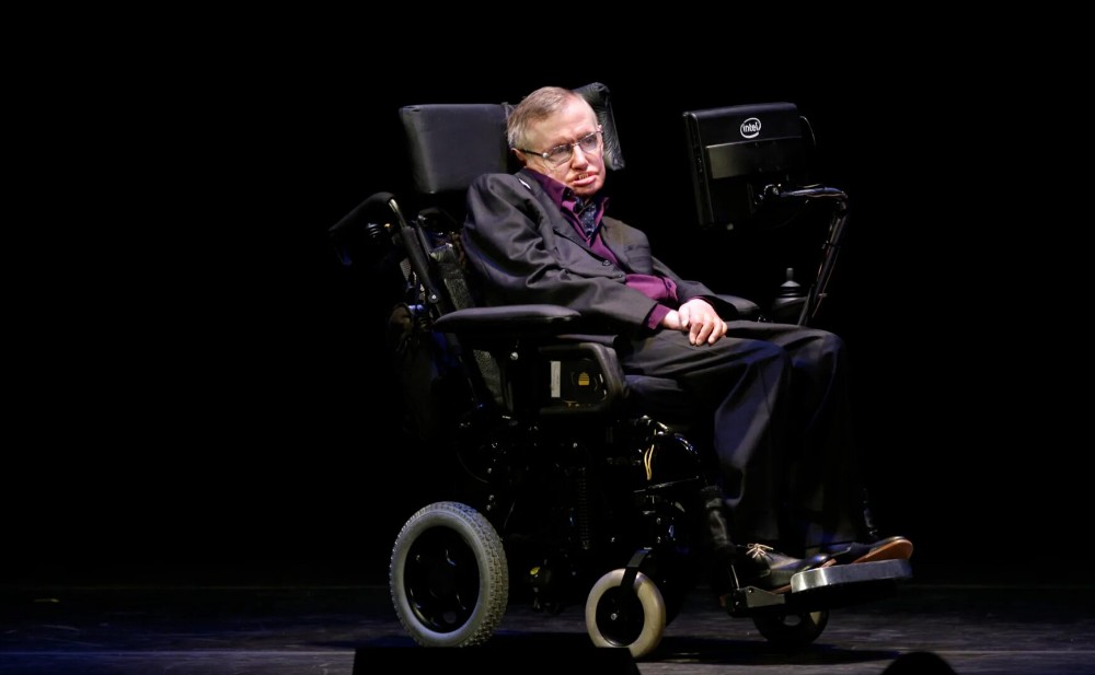 Create meme: Stephen William Hawking, The disabled scientist Stephen Hawking, stephen hawking disease