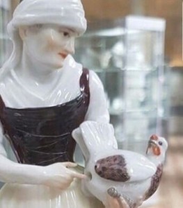 Create meme: porcelain, porcelain, porcelain figurines in the Museum