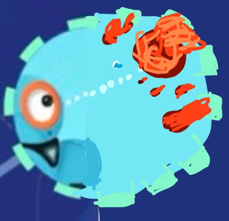 Create meme: robot fish, fugue games, fish io