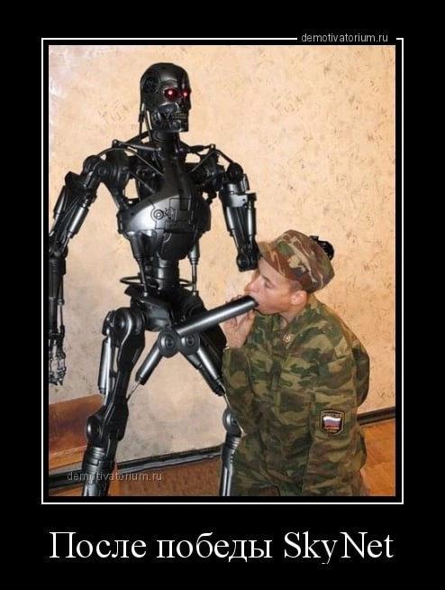 Create meme: terminator , terminator demotivators, terminator in russia humor