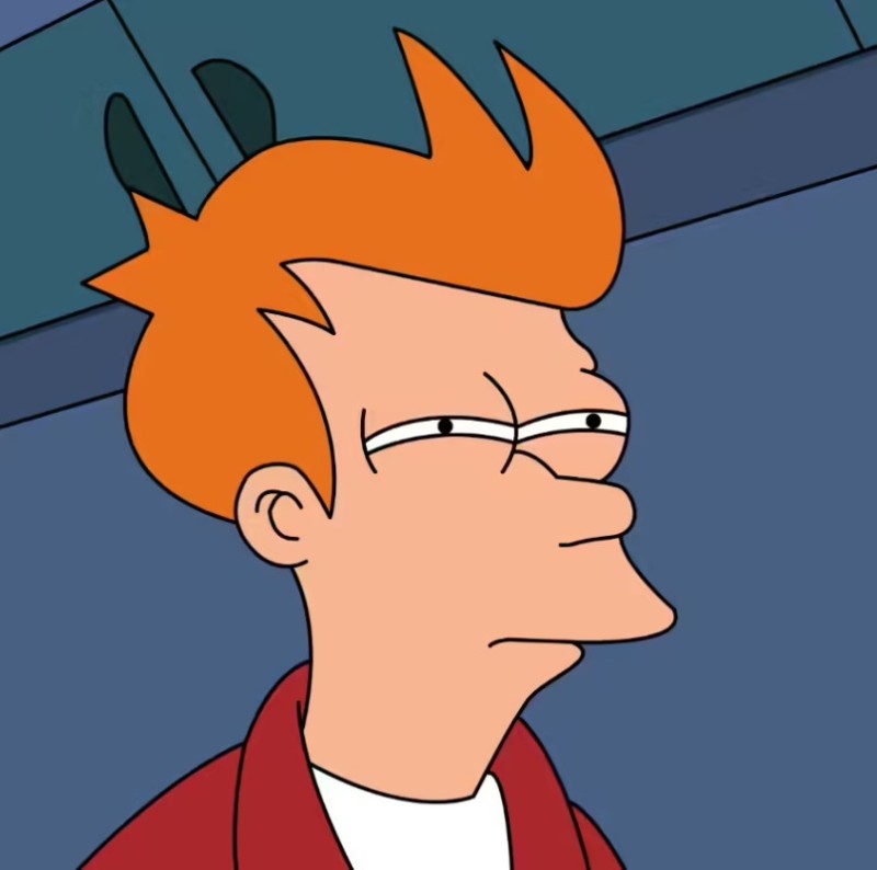 Create meme: futurama fry is suspicious, meme , futurama meme