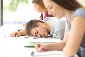 Create meme: classroom, drowsiness, fatigue