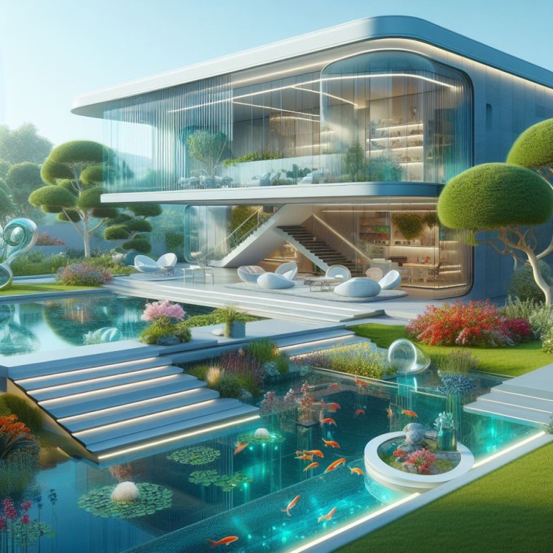 Create meme: future , smart home of the future, the architecture of the future