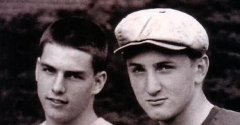 Create meme: Sean Penn as a young man, Tom Cruise and Sean Penn in their youth, Sean Penn is young