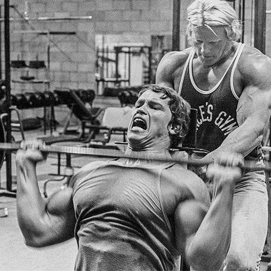 Create meme: Arnold Schwarzenegger workout, bodybuilding Arnold Schwarzenegger, Arnold Schwarzenegger in his youth bodybuilding