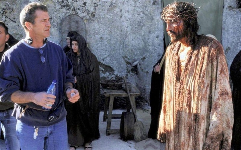 Create meme: Mel Gibson the passion of the Christ, Mel Gibson and Jesus, Mel Gibson the passion of the Christ