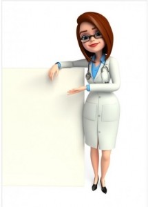 Create meme: doctor cartoon, illustration of a woman, doctor woman cartoon