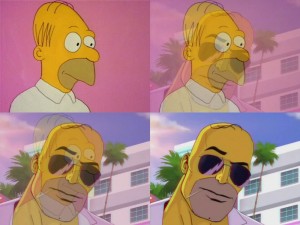 Create meme: the simpsons la-z rider