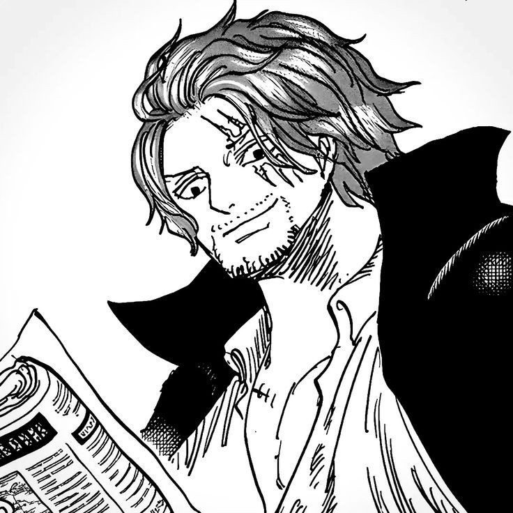 Создать мем: manga one piece, ван пис шанкс, шанкс пик