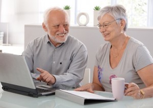 Create meme: retired, grandfather Harold, grandfather Harold meme at the computer