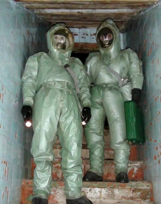 Create meme: anti-protein 5, a hazmat suit army, chemical protection of the UGC