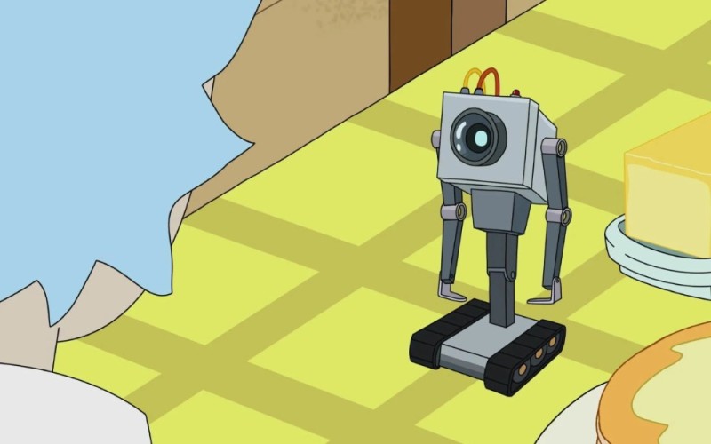 Create meme: Rick and Morty robot for oil, Rick and Morty, robot 