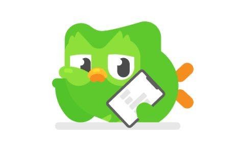 Создать мем: стикеры дуолинго, совенок дуолинго, duolingo стикеры