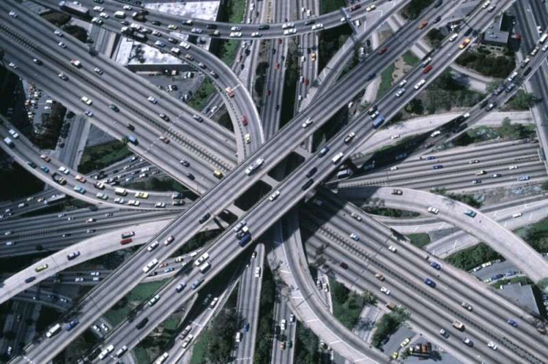 Create meme: transportation interchange Los Angeles USA, interchanges, road interchanges