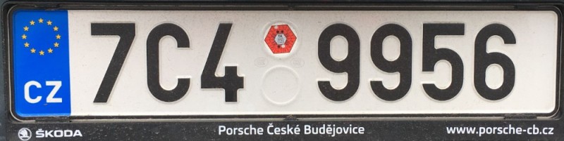 Create meme: Czech state numbers, license plates, car license plates of Czechoslovakia