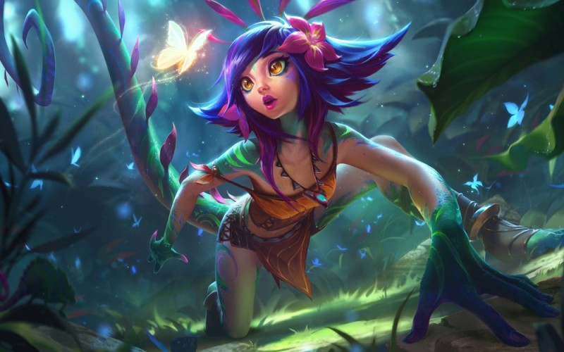 Создать мем: league of legends neeko, лига легенд арт, league of legends