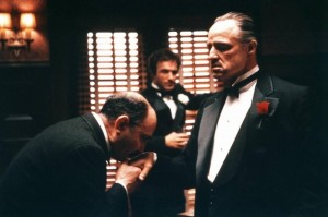 Create meme: don Corleone kissed his hand, Vito Corleone kissed his hand, godfather