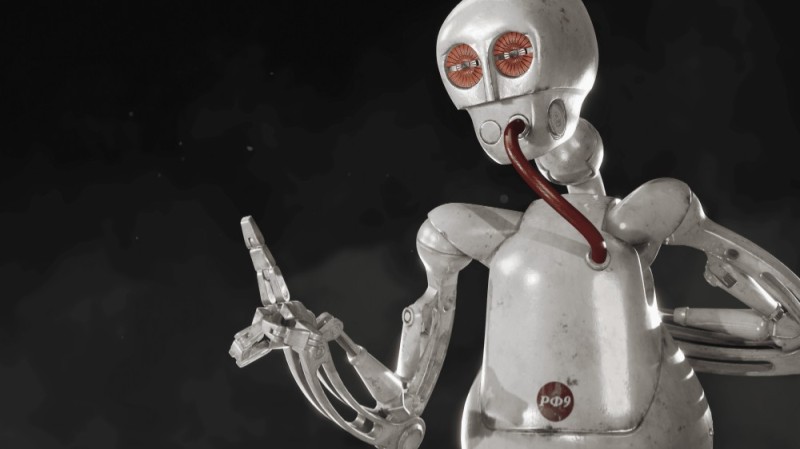 Create meme: robot , atomic heart robots, russian humanoid robot