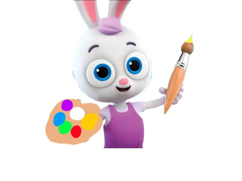 Create meme: for kids cartoons, Draw a jump with a bunny, tsvetnyashki game bunny hop