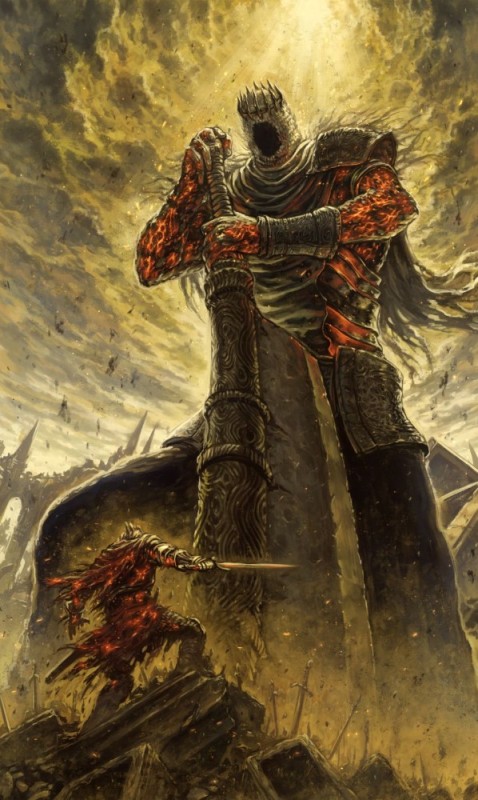 Create meme: dark souls 3, dark souls 3 poster, giant yorm dark souls 3