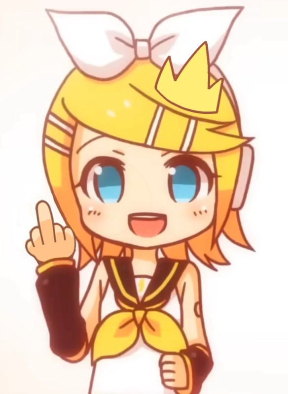 Create meme: kagamine rin chibi, kagamine rin len, kagamine len