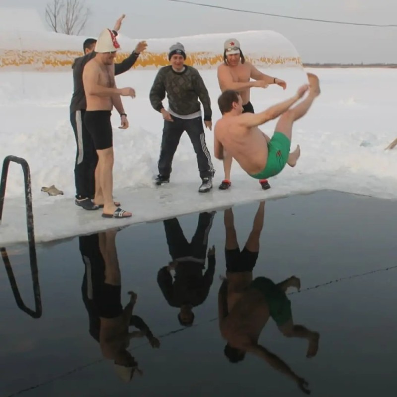 Create meme: Epiphany bathing , epiphany ice hole, swimming in the hole 