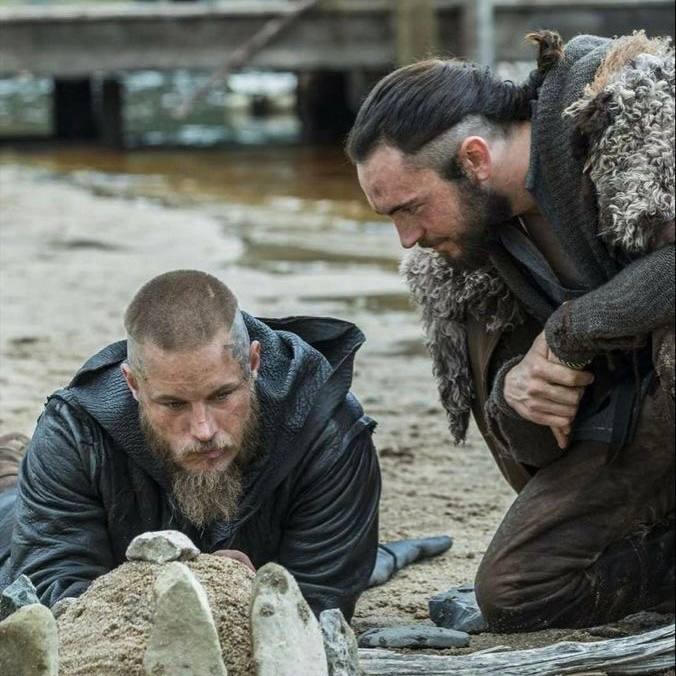 Создать мем: рагнар лодброк викинги, викинги сериал рагнар и ательстан, vikings season 3