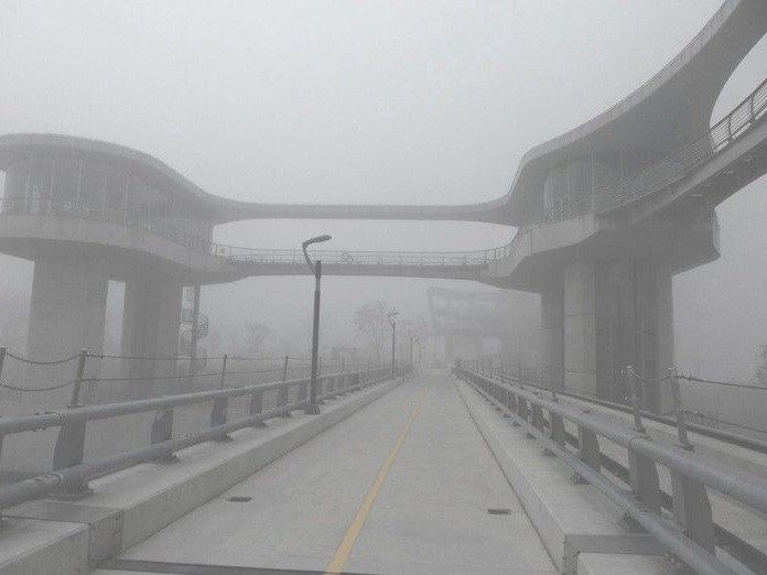 Create meme: bridge in Chongqing, a bridge to nowhere, road 