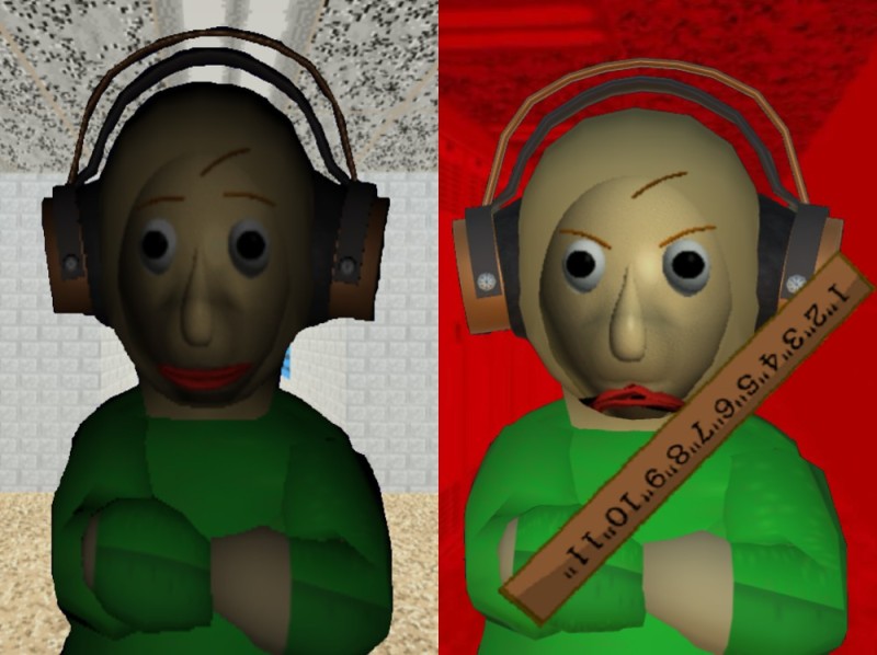 Create meme: Baldy from the game, baldi basics, baldi's basics