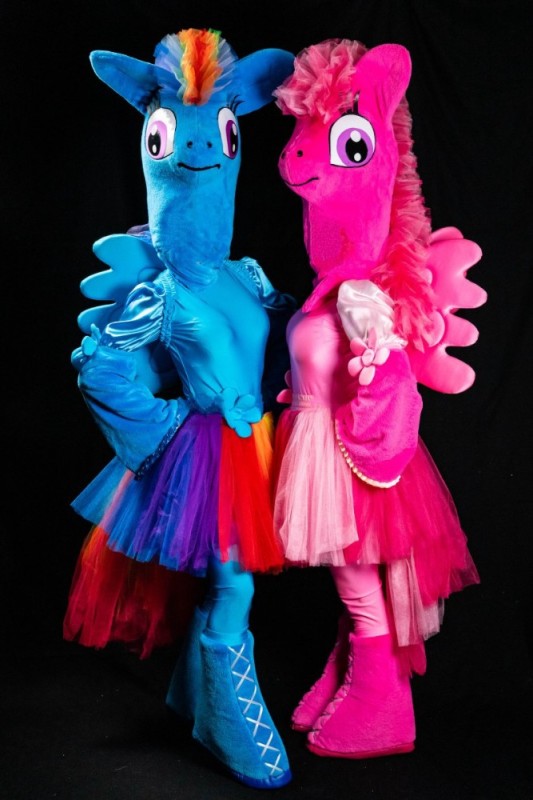 Create meme: Rainbow Dash animator, Pinkie Pie animator costume, pony costume