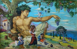 Создать мем: изгнание адама и евы, адам и ева в эдемском саду, иллюстрация