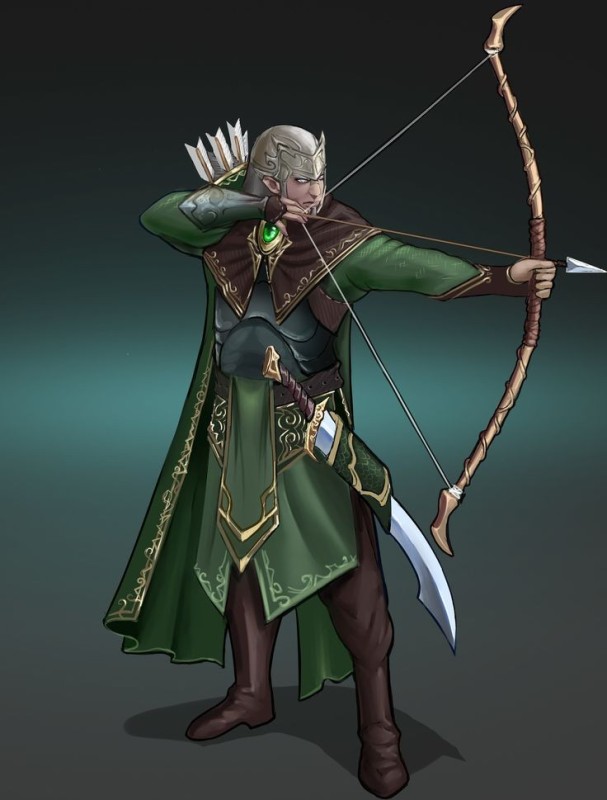 Create meme: Elf archer, Elf mage dnd, Elf Ranger DND