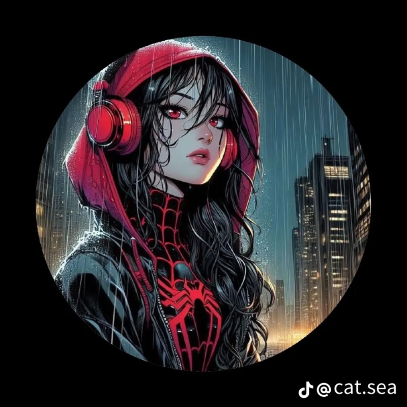 Создать мем: аниме арт, spider girl, аниме девушек