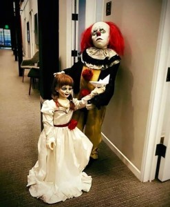 Create meme: scary doll Annabelle, the curse of Annabelle the doll, the doll Annabelle