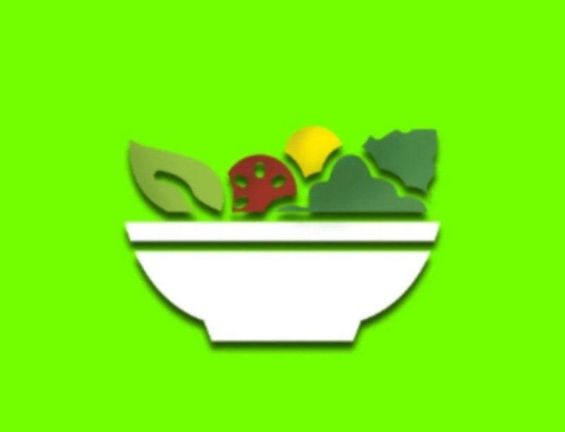 Create meme: salad icon, salads inscription, healthy salads