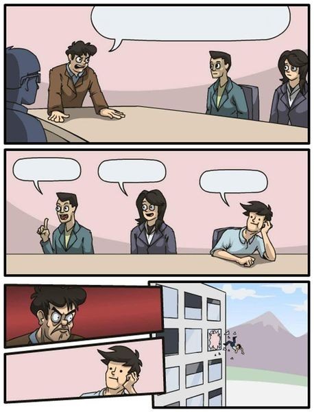 Create meme: comic meme, threw a meme out the window, meme the meeting was thrown out of the window