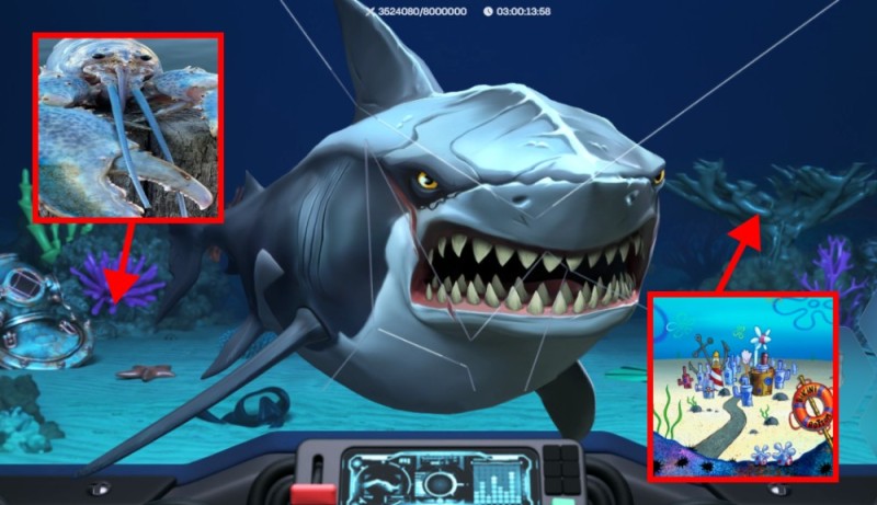 Create meme: shark game, hangri shark shark, hacked game shark game